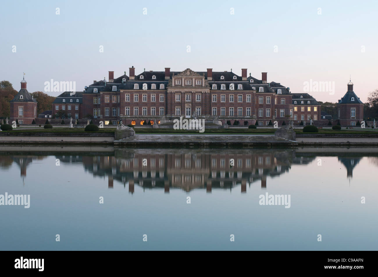 Castello Nordkirchen noto come Versaille di Westfalia, Muensterland, Nord Rhine-Westphali Foto Stock