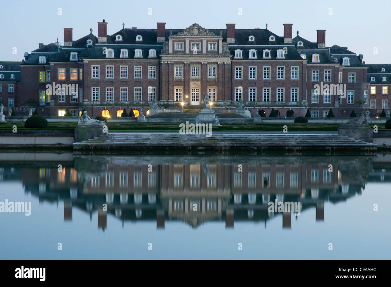 Castello Nordkirchen, Muensterland, Renania settentrionale-Vestfalia, Germania, Europa Foto Stock