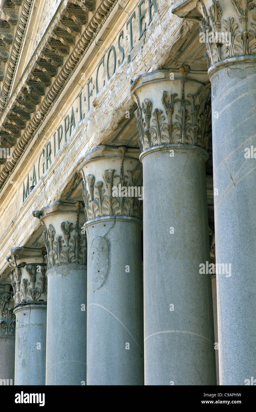 Pantheon Roma Italia Marco Agrippa s foundation Foto Stock