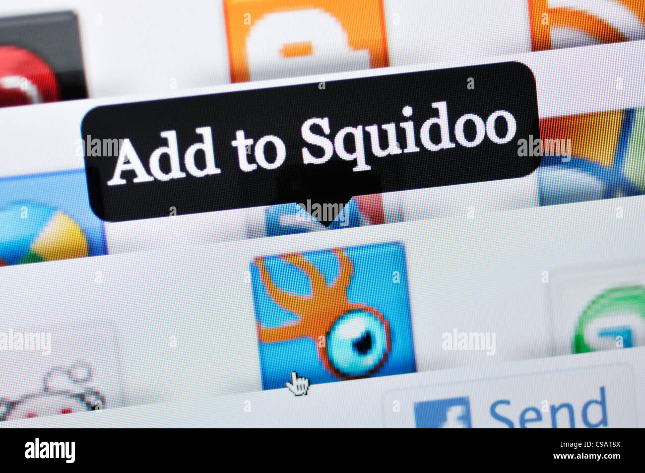 Sito Web di Squidoo Foto Stock
