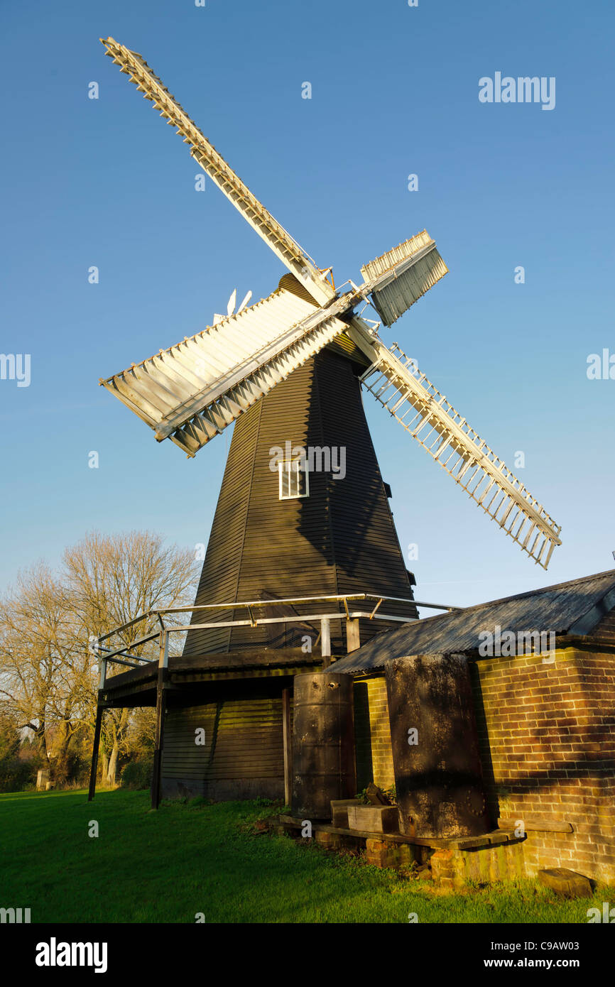 Stelling Minnis windmill Canterbury Kent REGNO UNITO Foto Stock