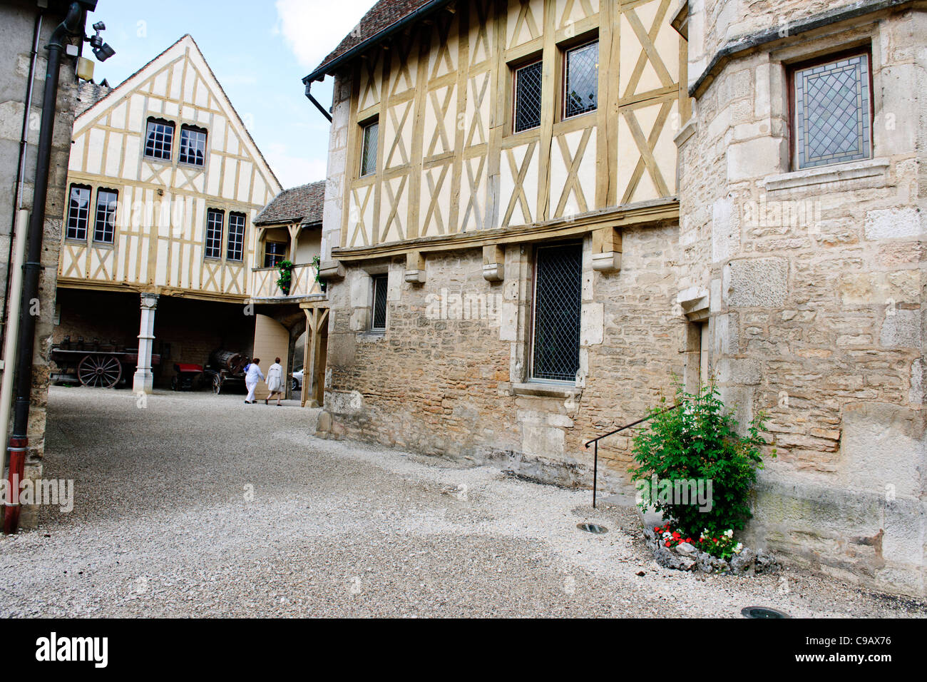 Beaune è situato nel cuore della Strada del Vino (noto anche come Borgogna "Champs Elysées"), accanto a numerosi villaggi.Francia Foto Stock