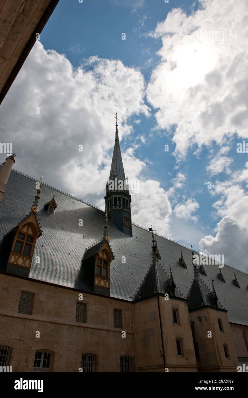 Hospices de Beaune,Ospedale,i poveri, i malati, i bisognosi,fame,attenzione medica, infermieristica,Beaune,vino di Borgogna Area,Francia Foto Stock