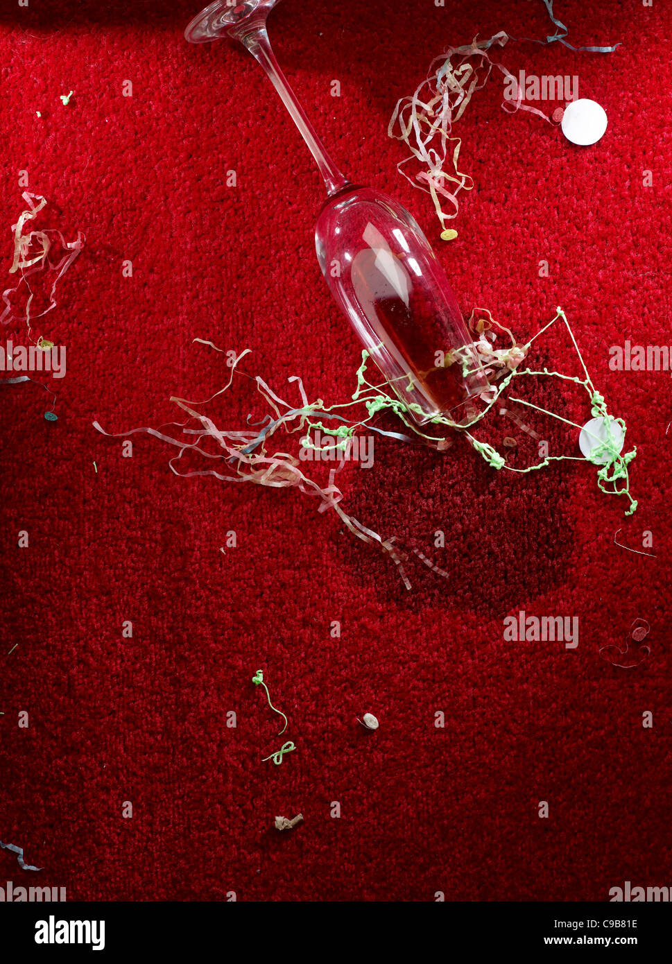 Dopo una festa Foto Stock