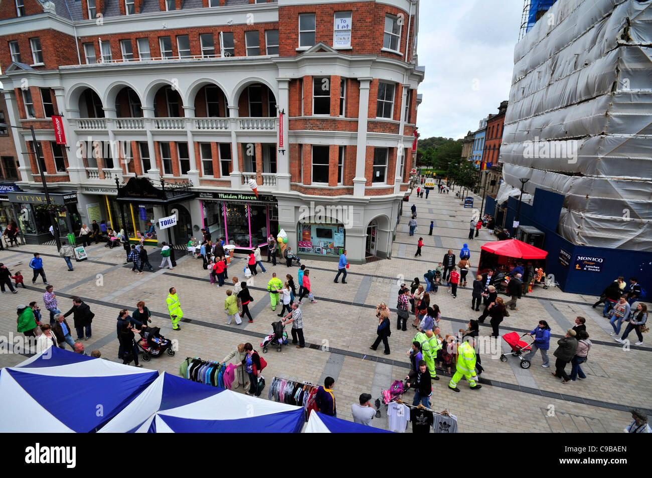Guildhall Square, Londonderry, Irlanda del Nord. Londonderry è stata scelta come la città del Regno Unito della cultura 2013 Foto Stock