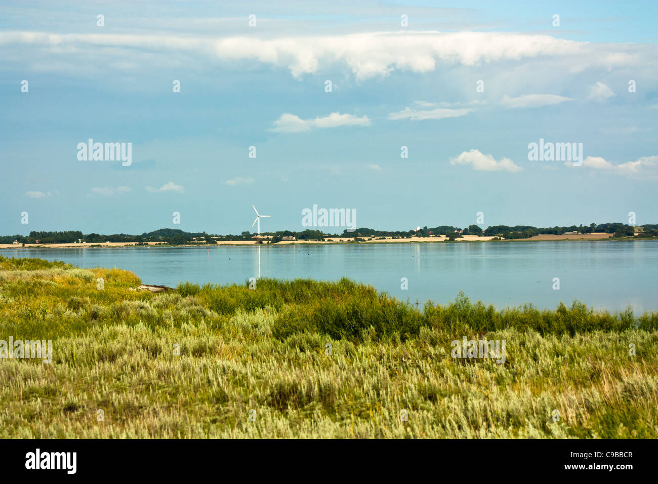 Il panorama su Langeland vicino Ristinge, Danimarca, natura reservate Foto Stock
