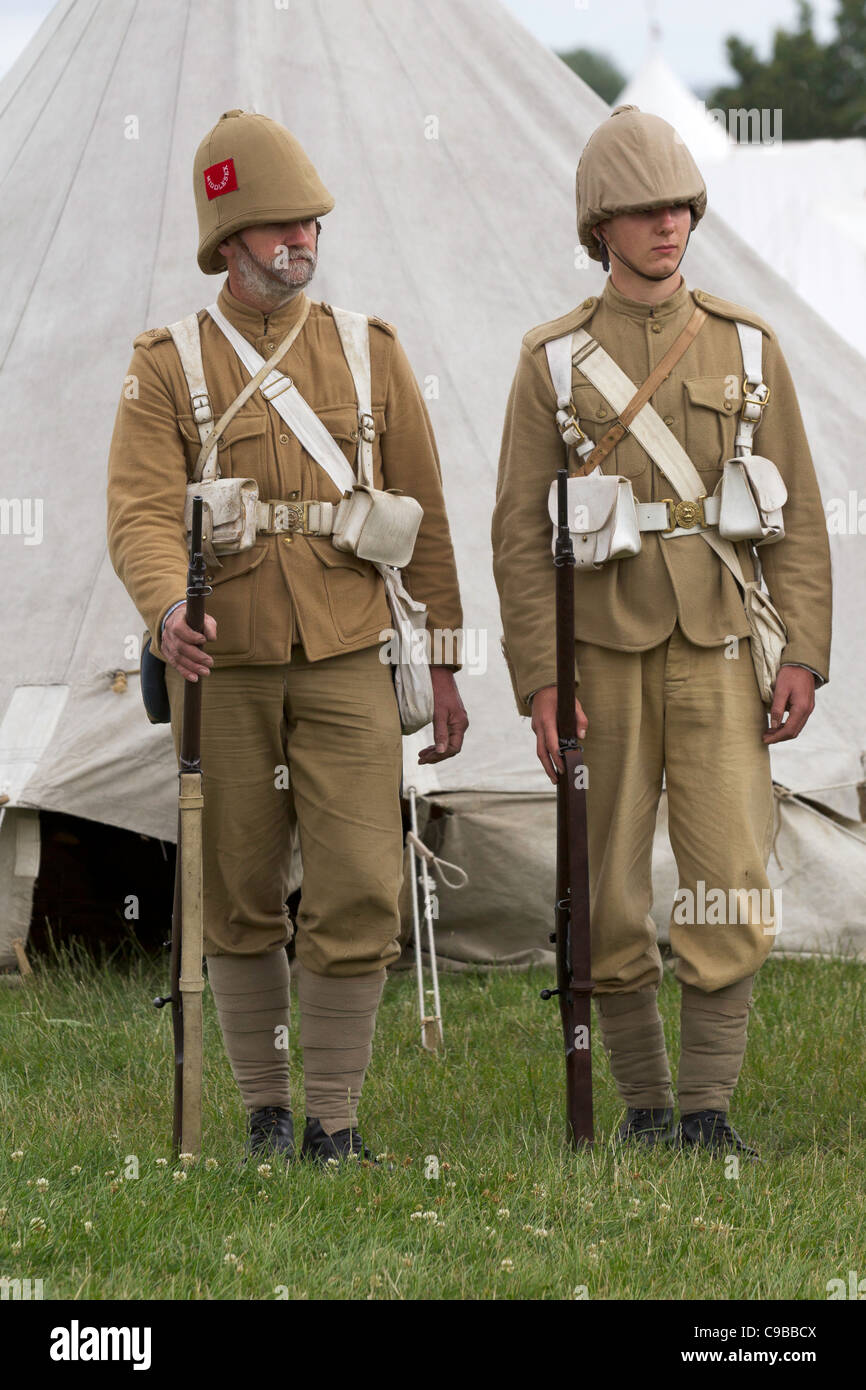 Esercito britannico Duca di Cambridge la propria Middlesex Regiment (formato 1881) Il 'Die Hards' secondo battaglione Guerra Boera mobilitazione 1899 Foto Stock