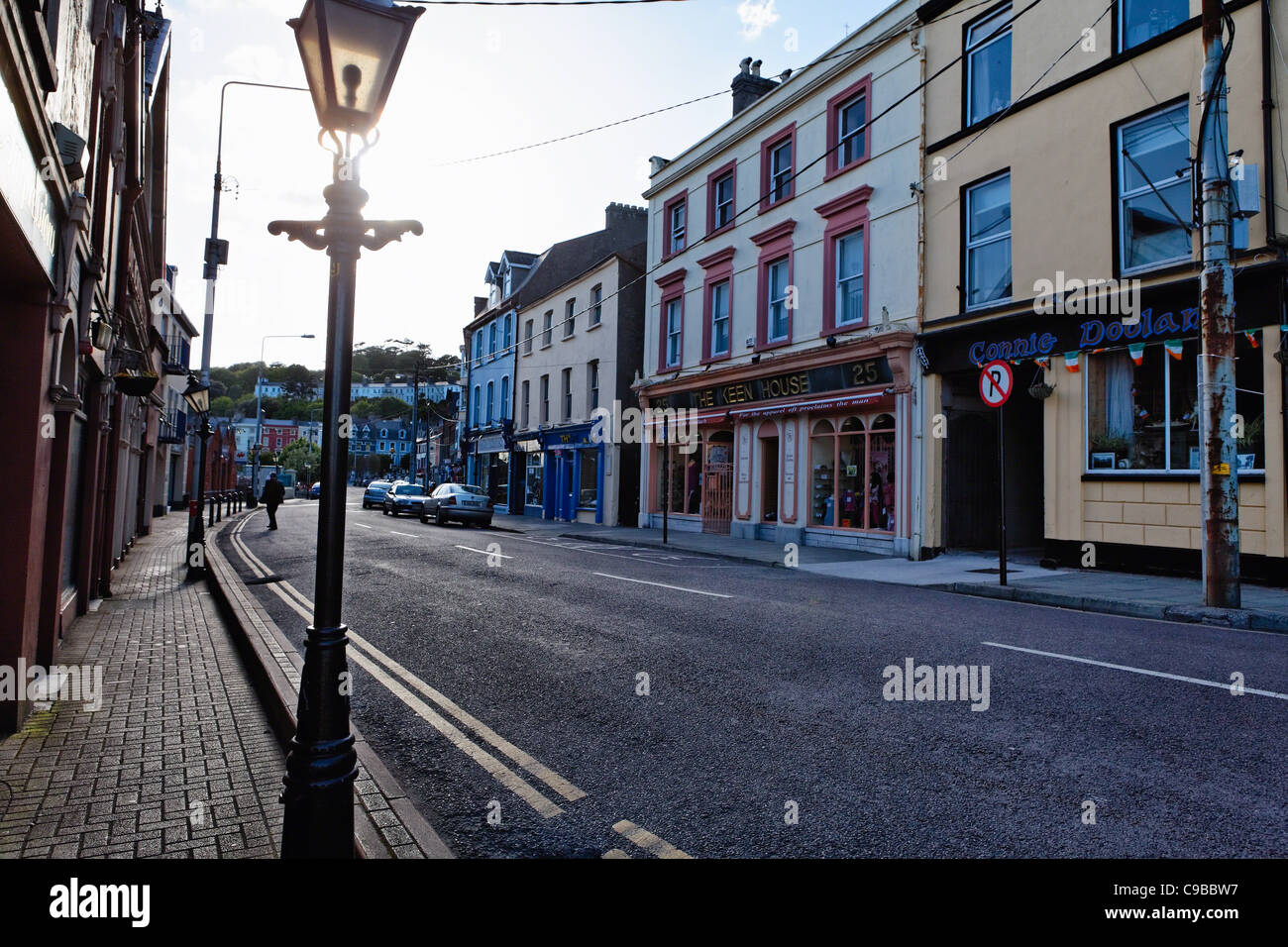 Scena di strada, Città di Cobh, nella contea di Cork, Repubblica di Irlanda Foto Stock