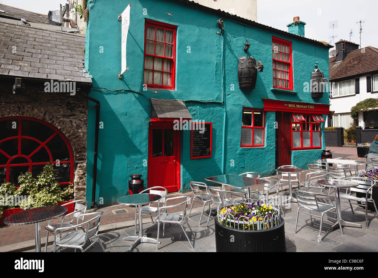 Mercato dei prodotti lattiero-caseari Cafe, Kinsale, County Cork, Repubblica di Irlanda Foto Stock