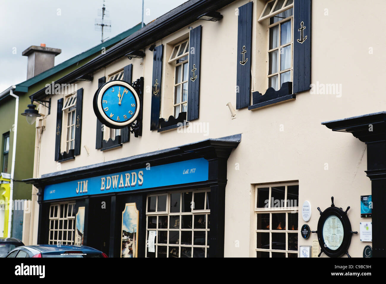 Vista esterna del Jim Edwards Ristorante e Pub, Kinsale, County Cork, Repubblica di Irlanda Foto Stock
