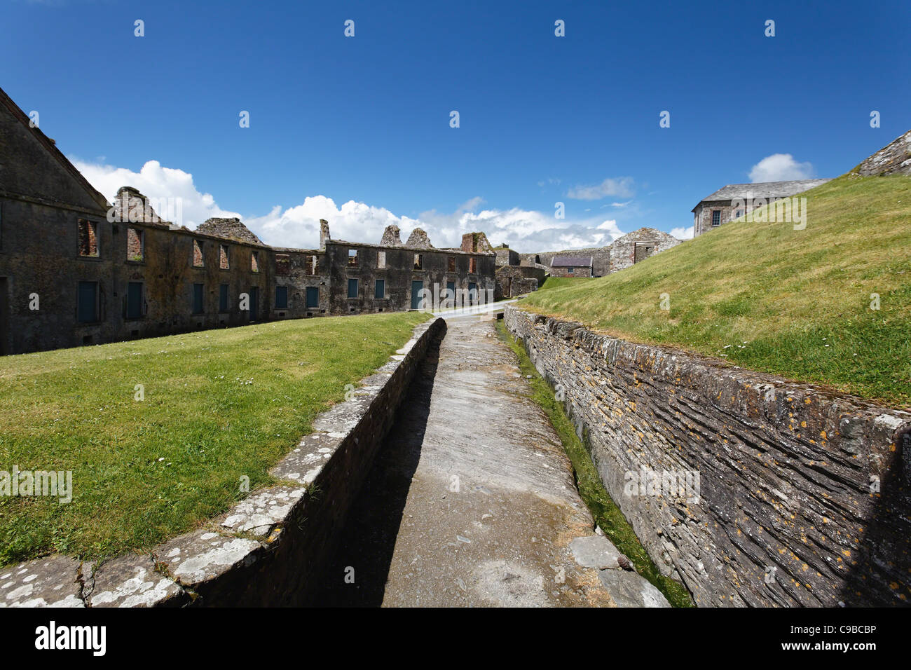 Interno del, Fort Charles, Kinsale, County Cork, Repubblica di Irlanda Foto Stock