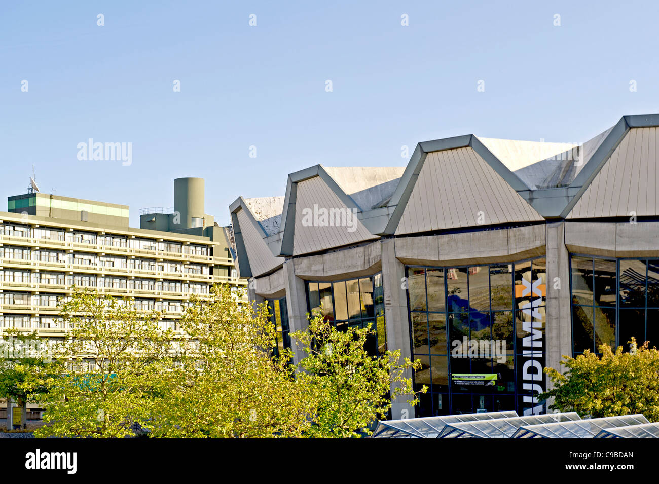 Audimax der Ruhr Universität Bochum; Università di Bochum, la zona della Ruhr Foto Stock