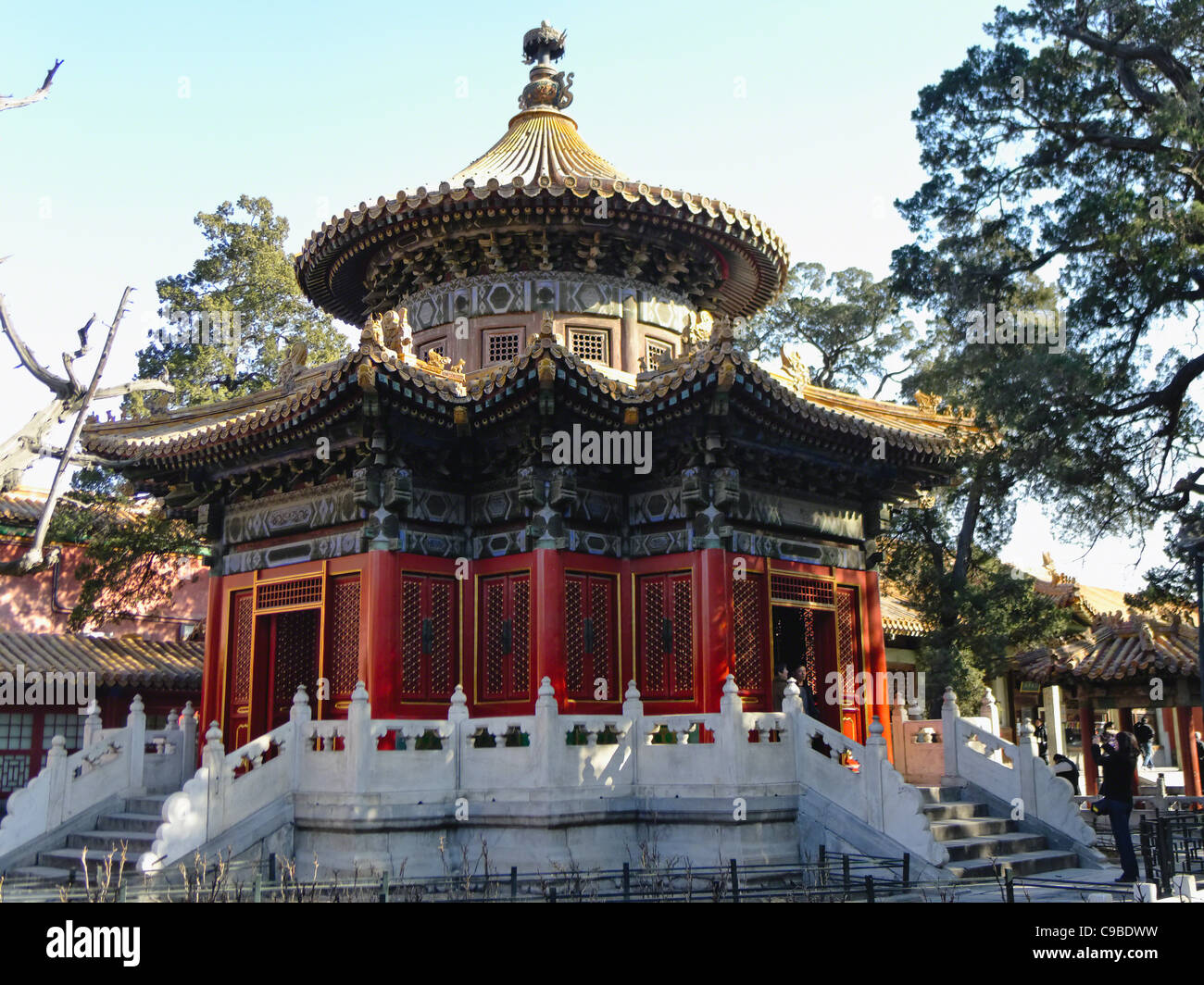 Il padiglione dei Mille Autunno, il giardino imperiale, la Città Proibita di Pechino, Cina Foto Stock