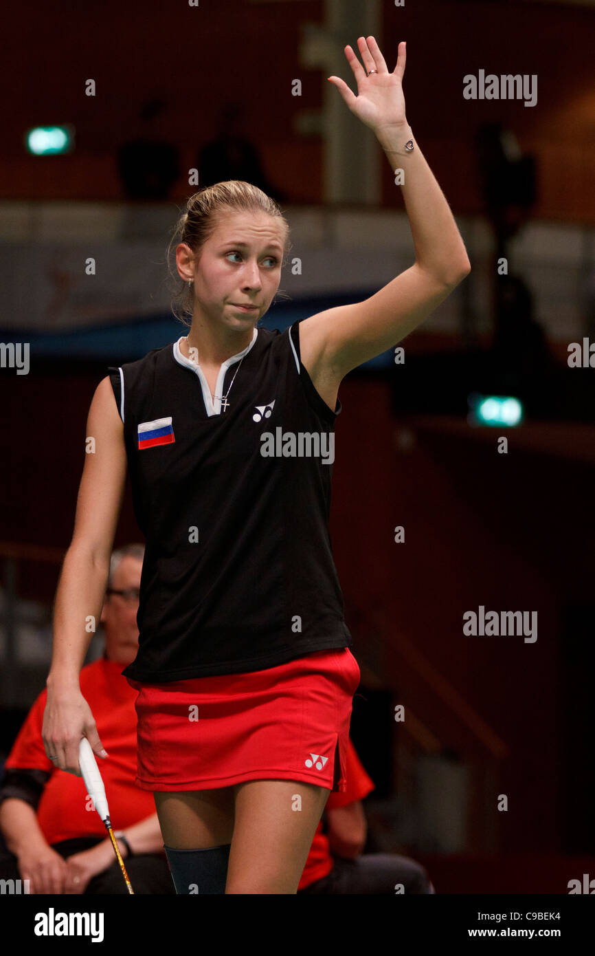 Badminton player Anastasia Prokopenko dalla Russia Foto Stock