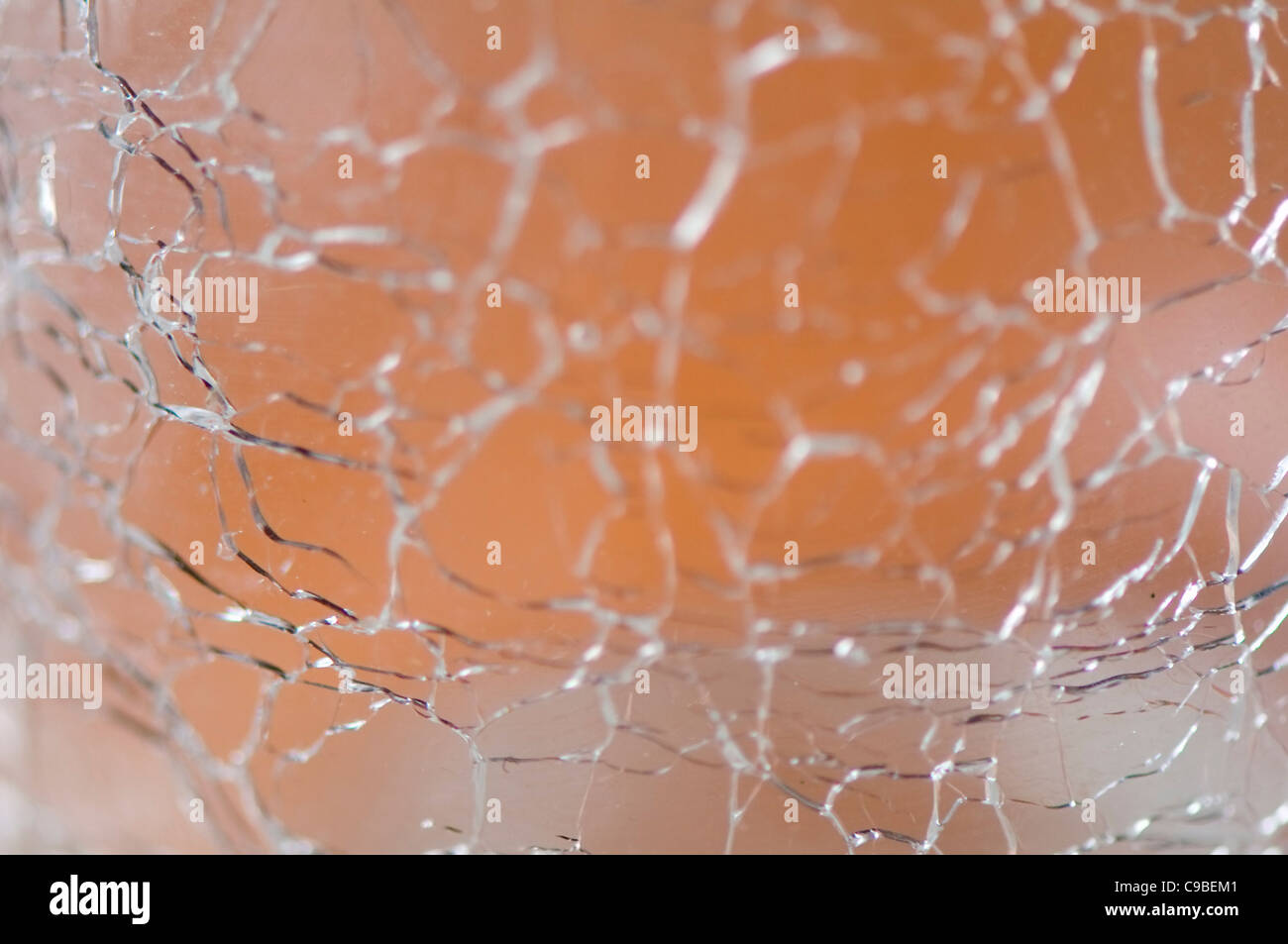 Il vetro rotto Foto Stock