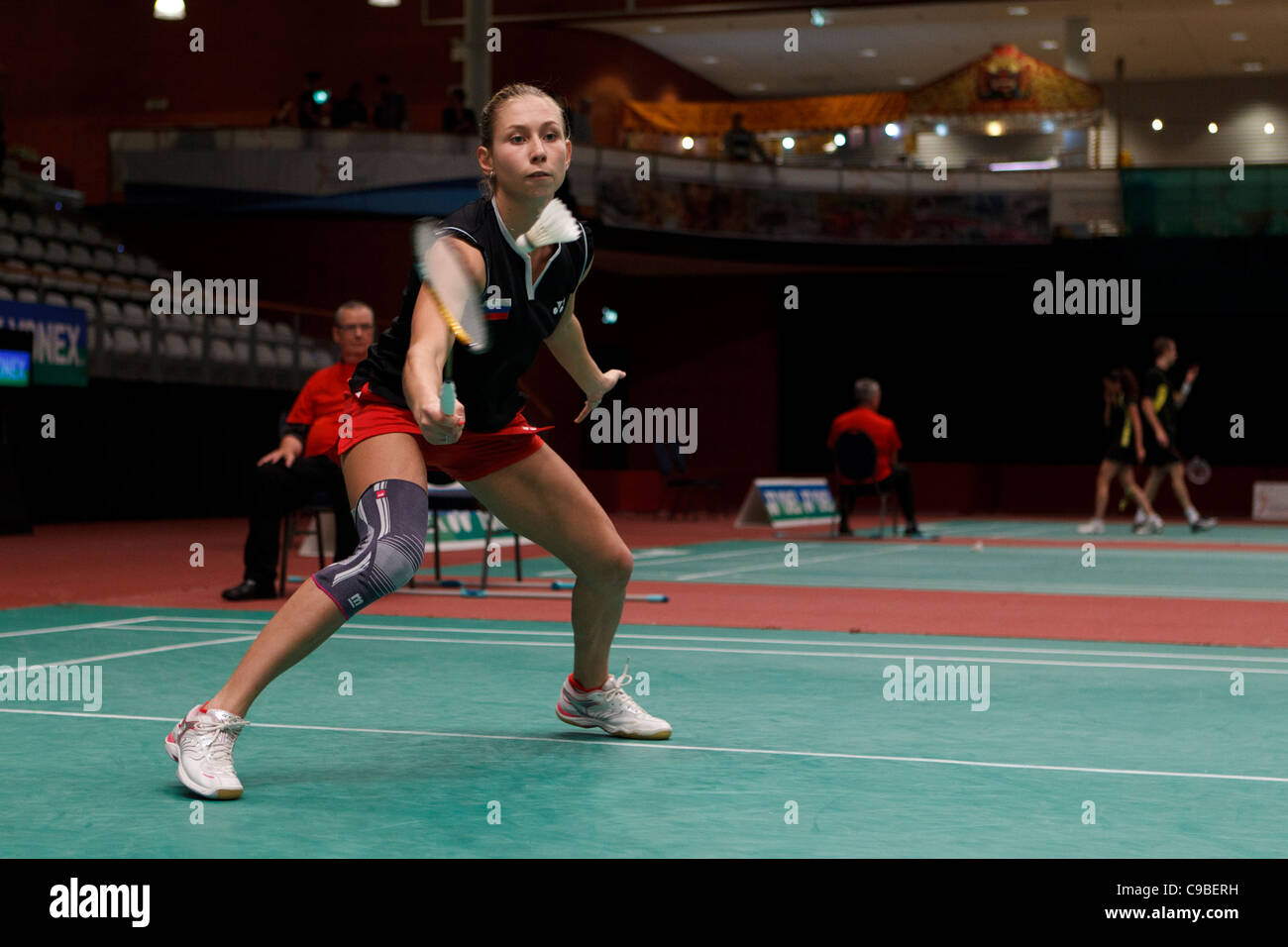 Badminton player Anastasia Prokopenko Foto Stock