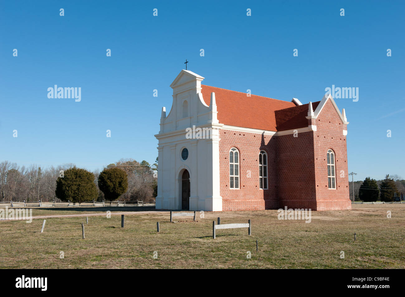 Storica chiesa di St Mary Città, Maryland Foto Stock