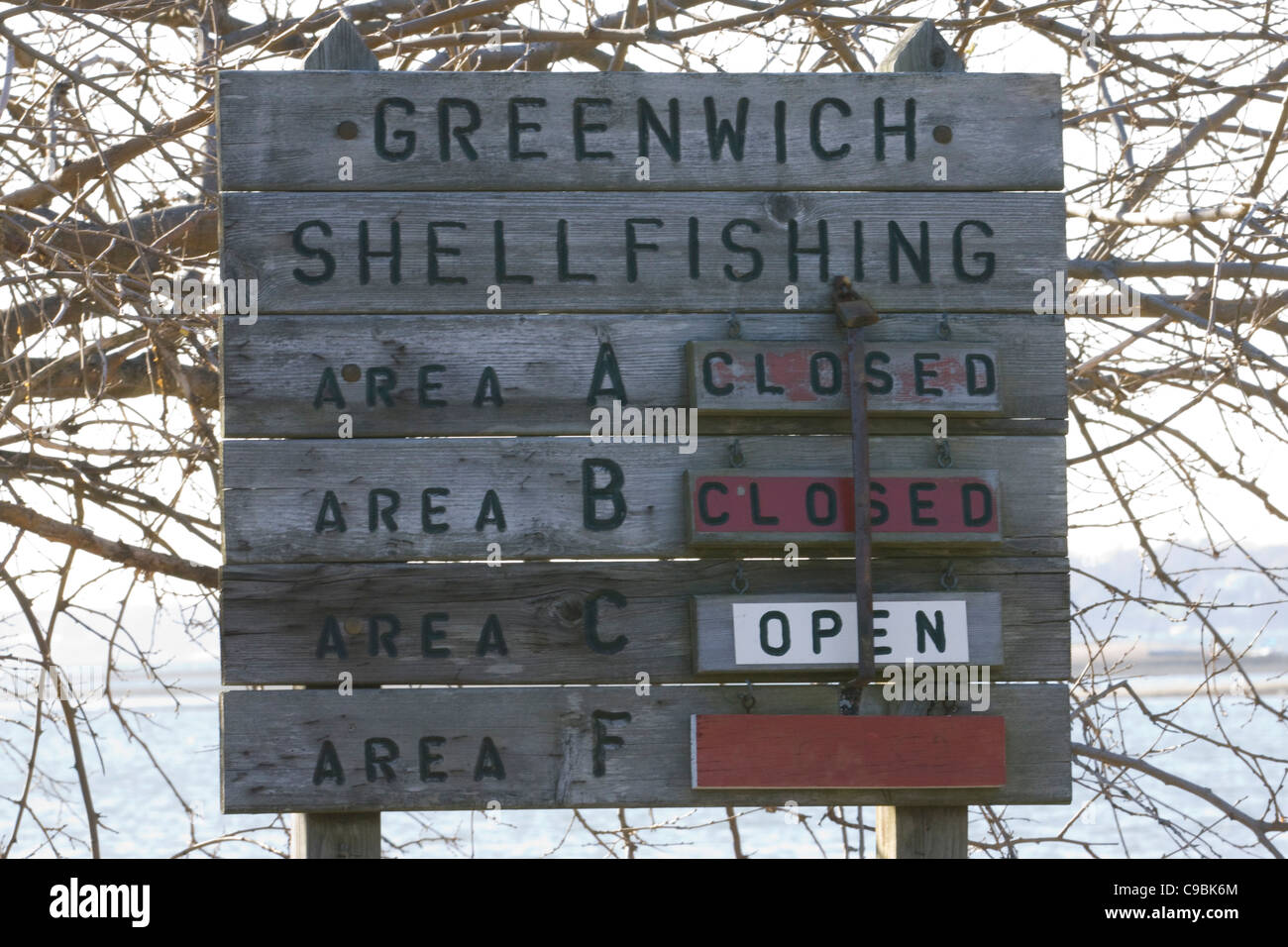 Spiaggia di Greenwich Sgranare la pesca orari di apertura] Foto Stock