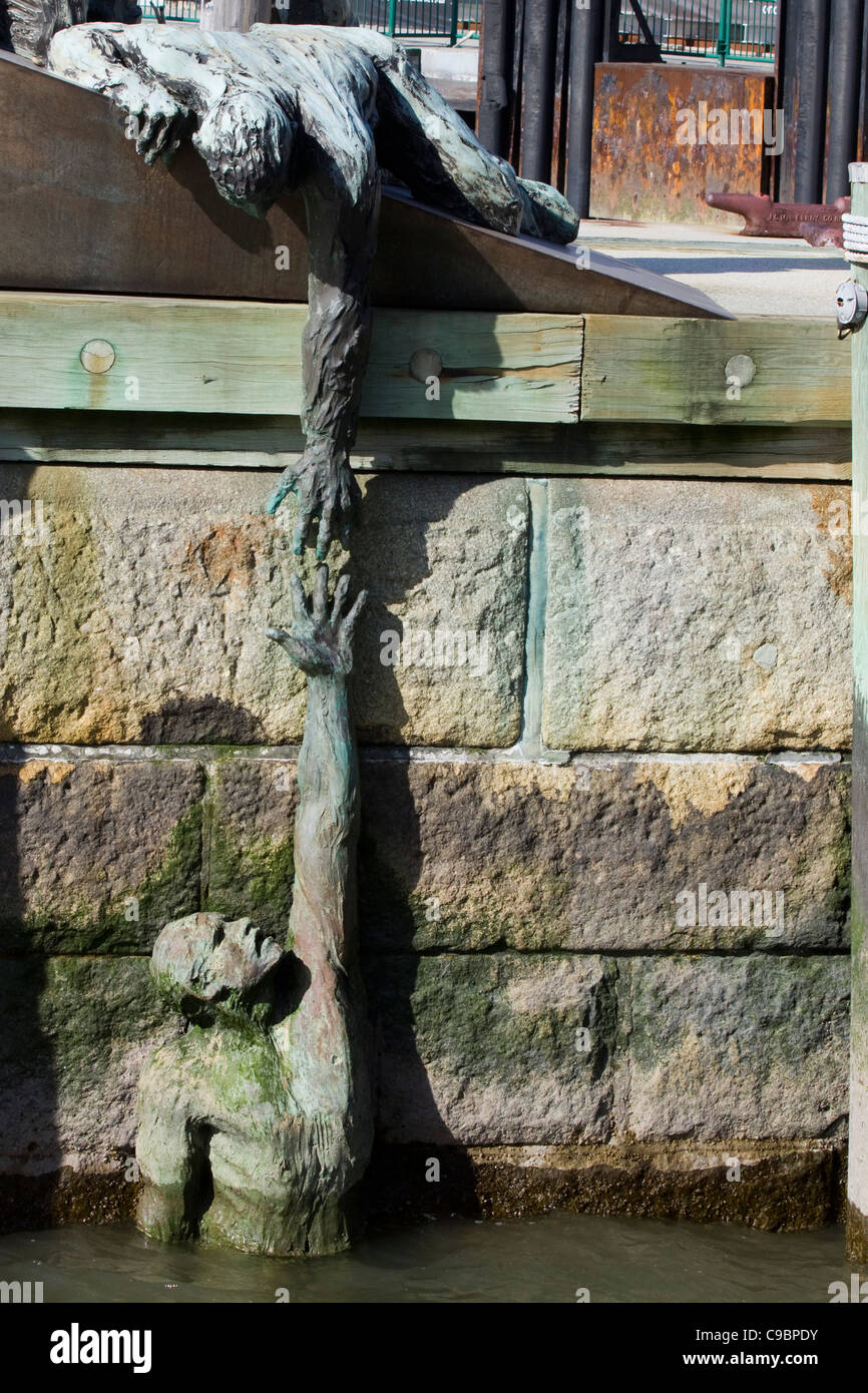 American Merchant Mariners Memorial Battery Park New York City USA Foto Stock