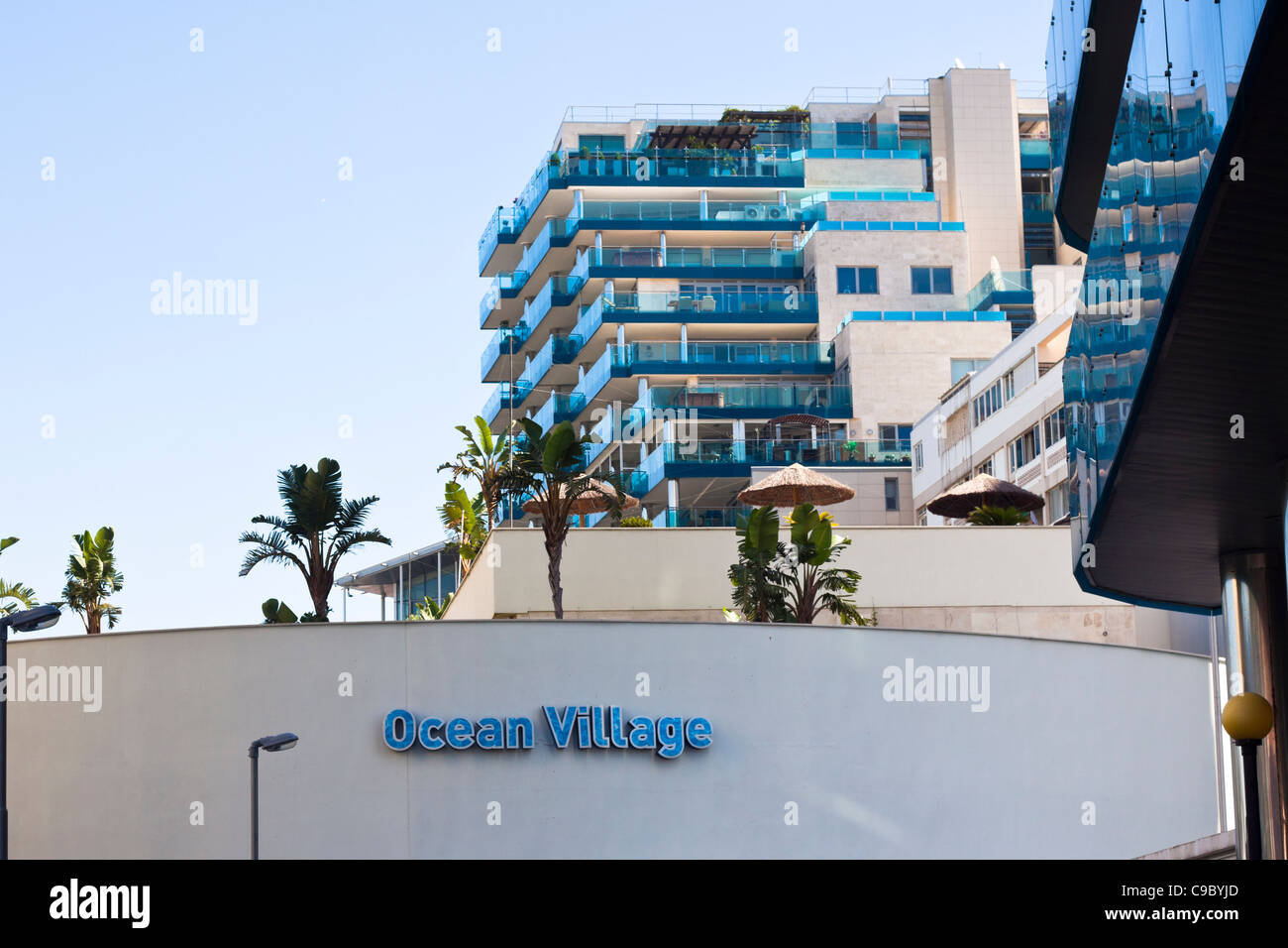 Appartamenti di lusso in Ocean Village, Gibilterra. Foto Stock