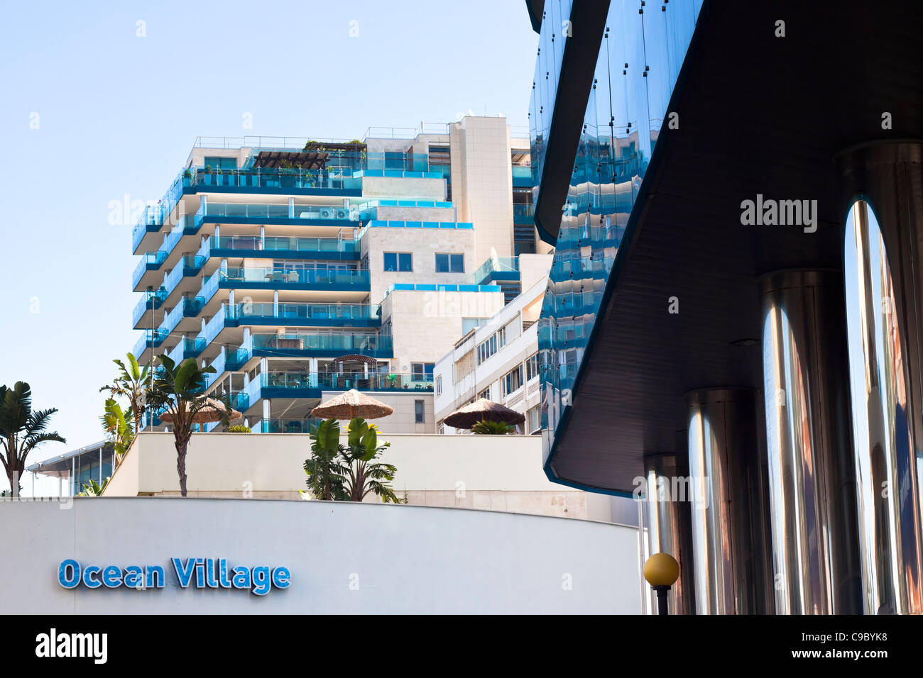 Appartamenti di lusso in Ocean Village, Gibilterra. Foto Stock