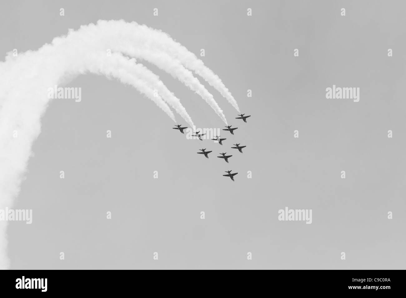 Le frecce rosse Display, Festival di volo- Newcastle, Co. Verso il basso. Foto Stock