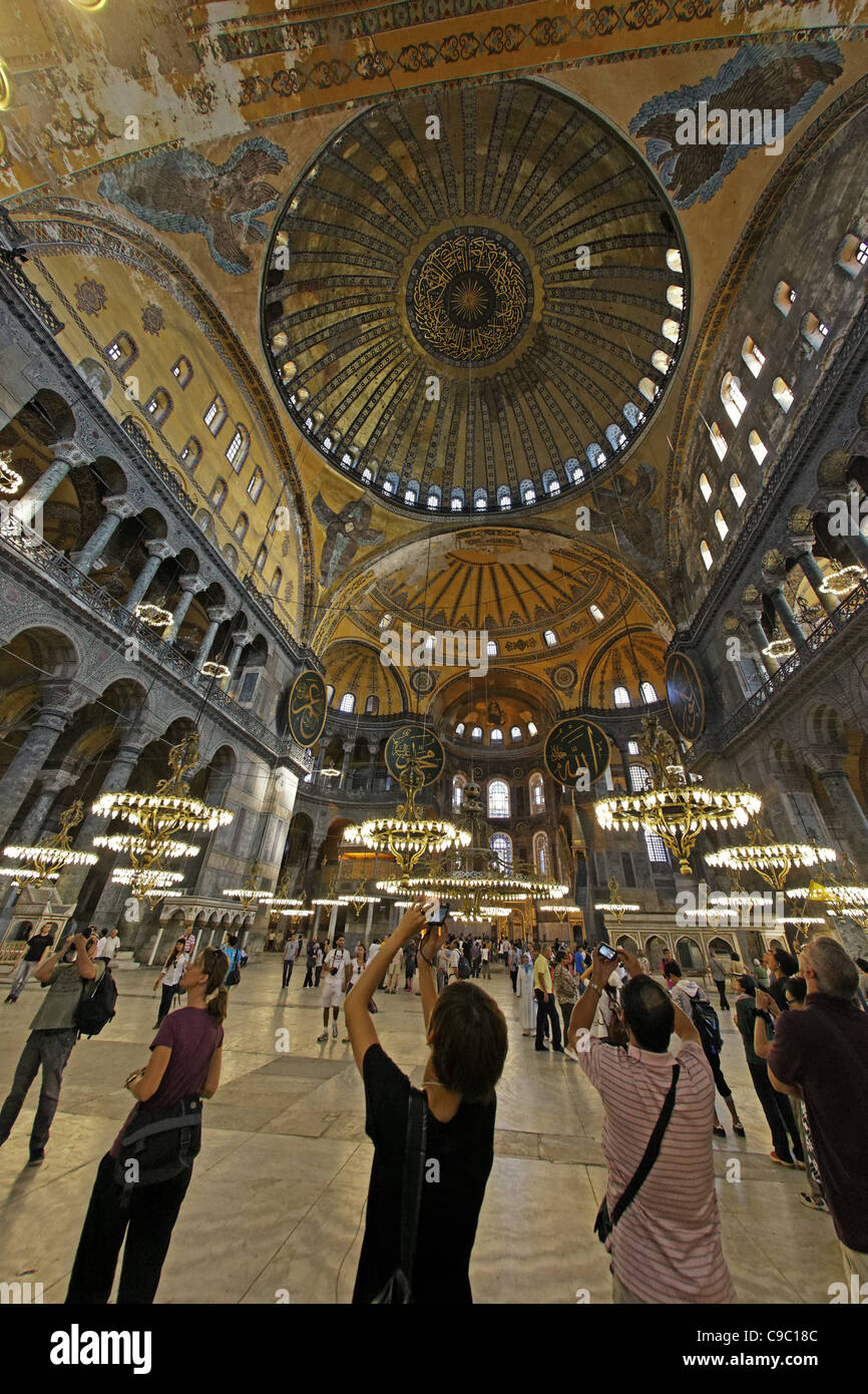 Hagia Sophia Aya Sofya Museo Moschea Patrimonio mondiale UNESCO Foto Stock