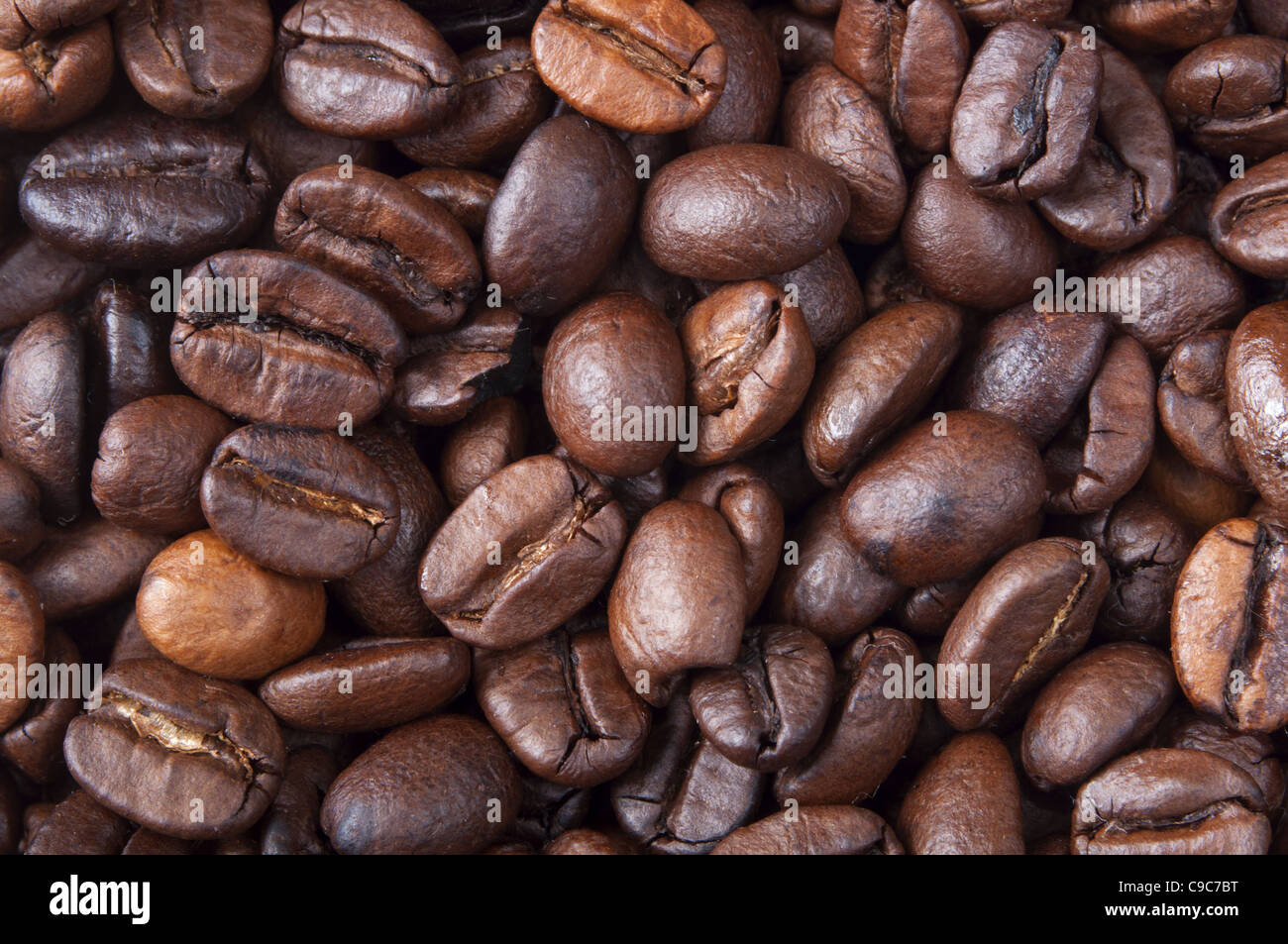 Caffè beens texture Foto Stock