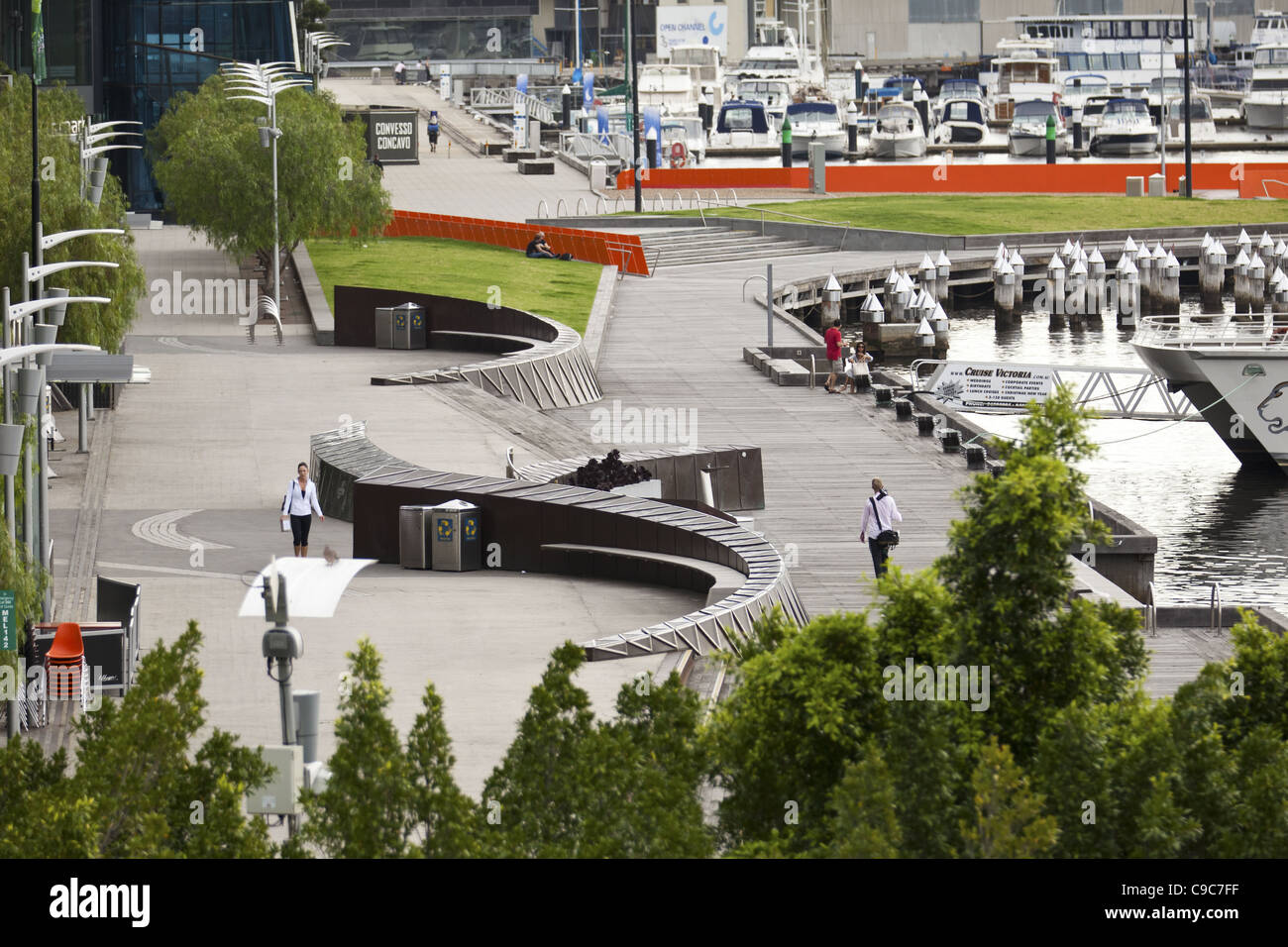 Il Docklands Harbour Development, villaggio docklands Melbourne Victoria Australia,au Foto Stock