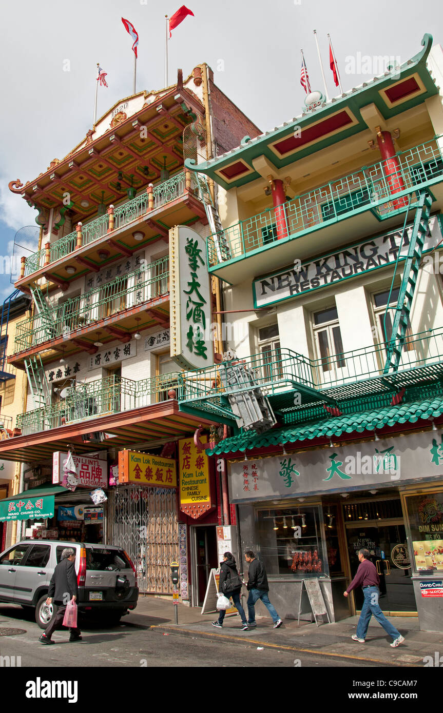 Chinatown Chinatown di San Francisco California USA American Stati Uniti d'America Foto Stock