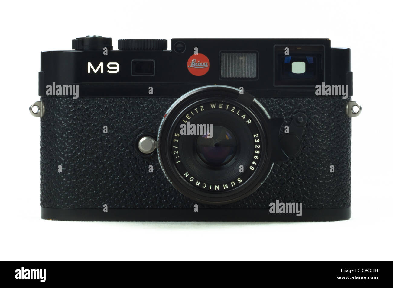Eica M9 Telemetro digitale fotocamera con 35mm Leitz Summicron 'bokeh di fondo re Lens" Foto Stock