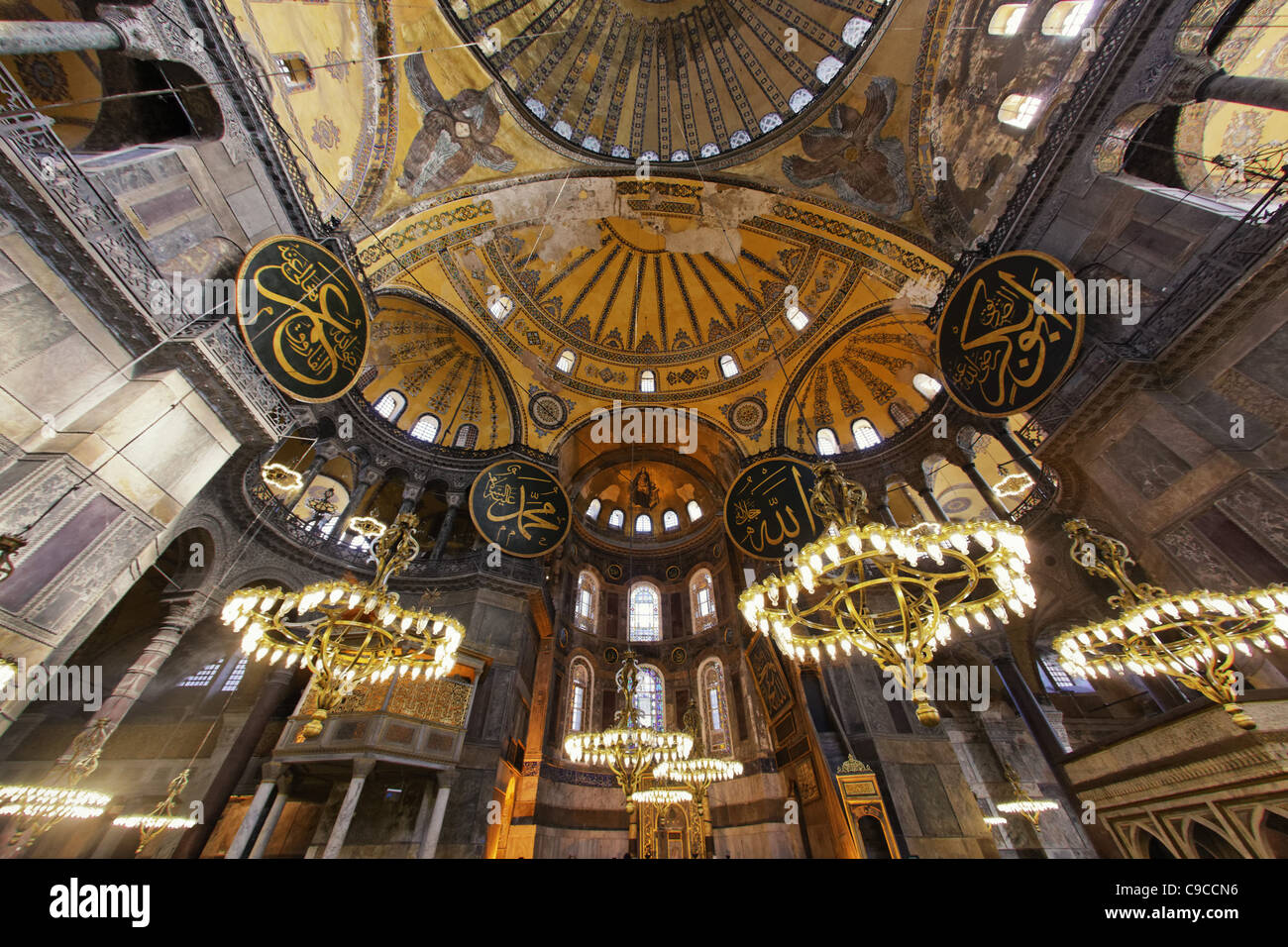 Hagia Sophia Aya Sofya Museo Moschea Patrimonio mondiale UNESCO Foto Stock