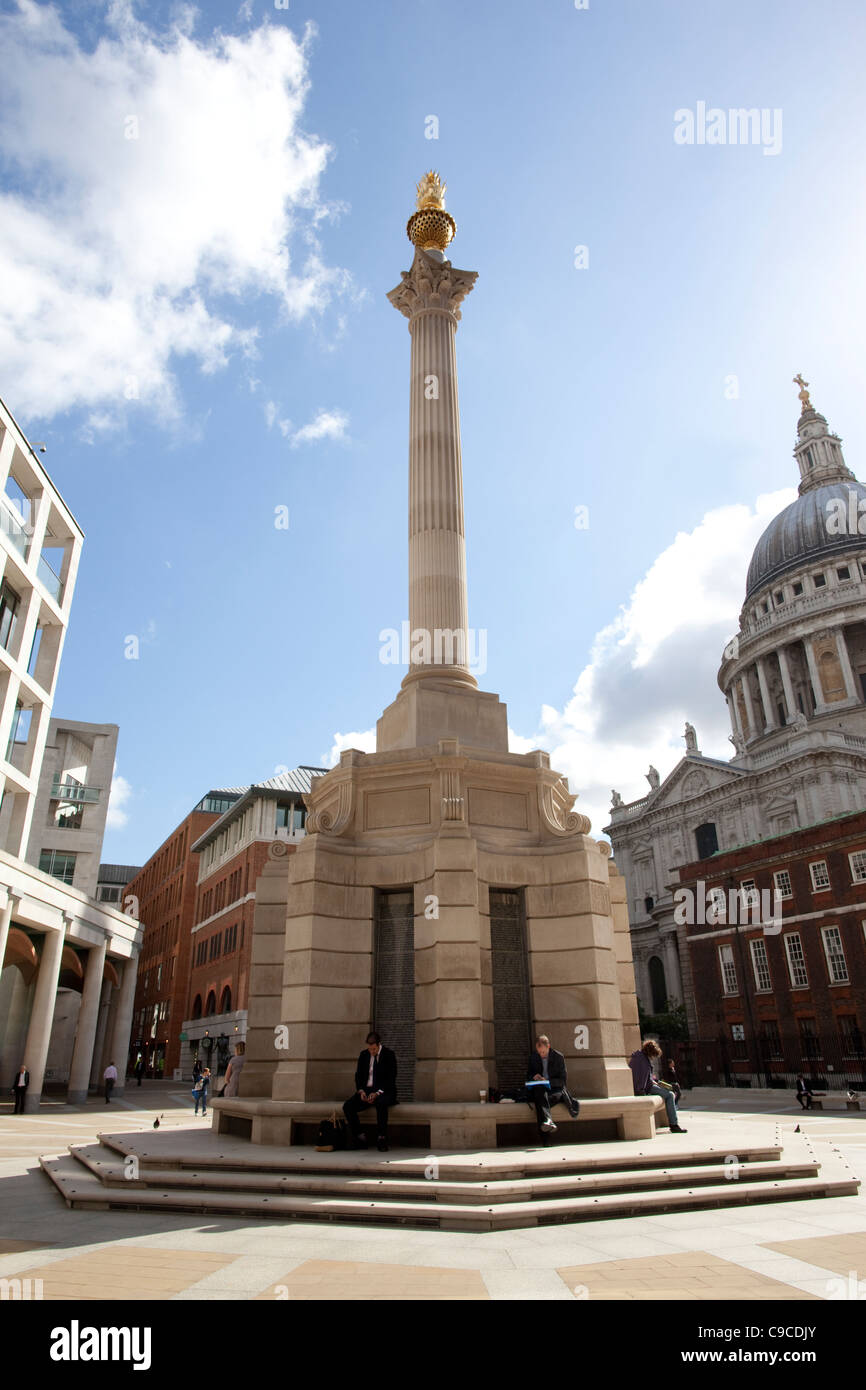 Paternoster square City of London Regno Unito. Foto:Jeff Gilbert Foto Stock