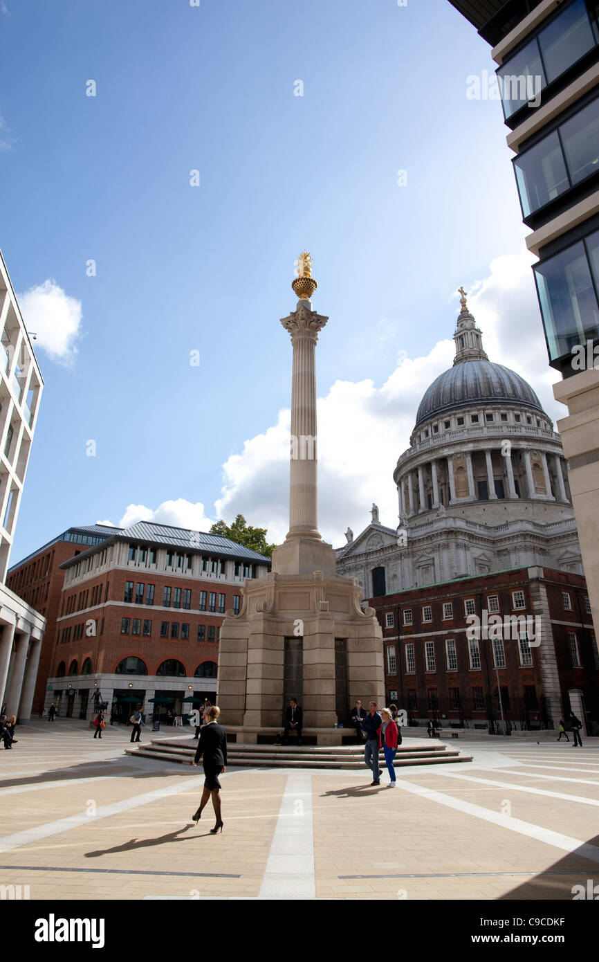 Paternoster square City of London Regno Unito. Foto:Jeff Gilbert Foto Stock