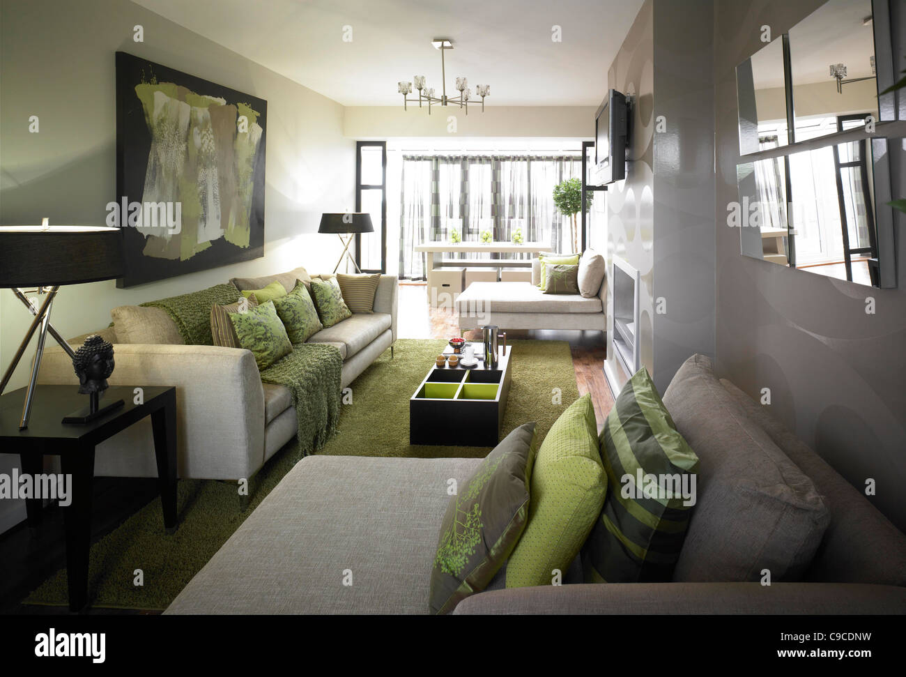 Lounge vista Foto Stock