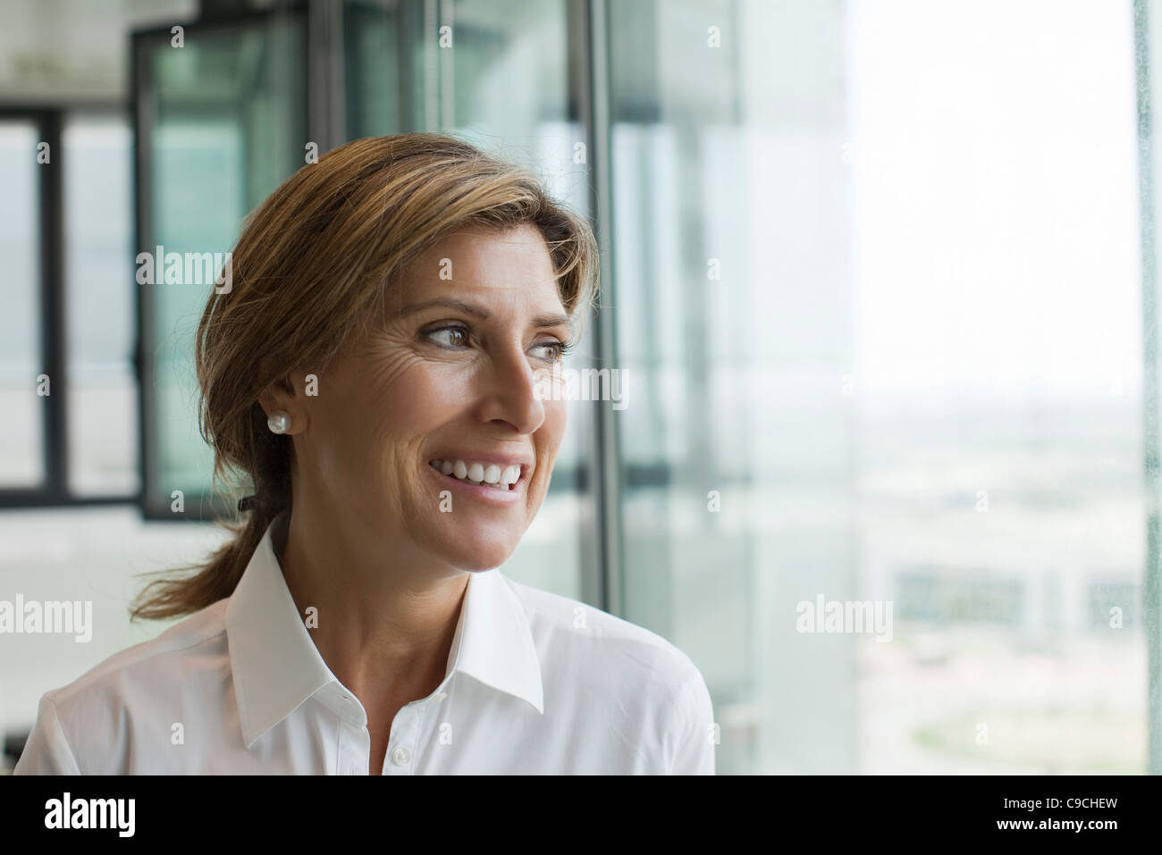 Professional donna sorridente Foto Stock