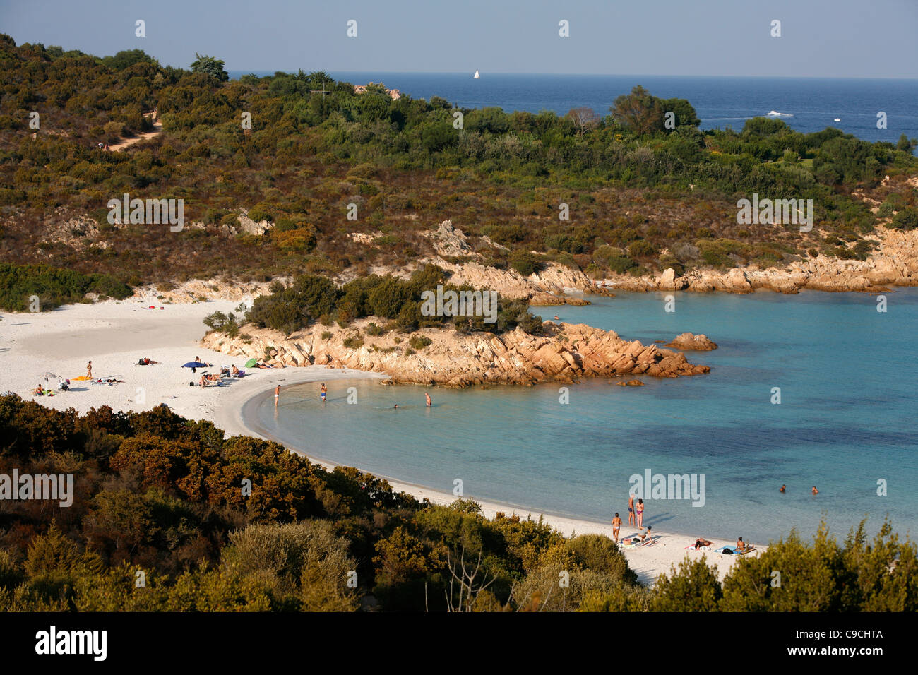 Principe beach, Costa Smeralda, Sardegna, Italia. Foto Stock