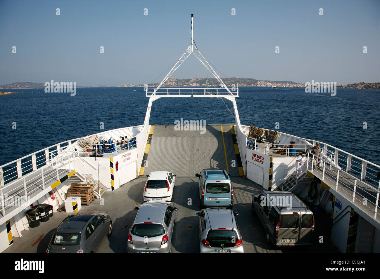 Traghetto, La Maddalena in Sardegna, Italia. Foto Stock