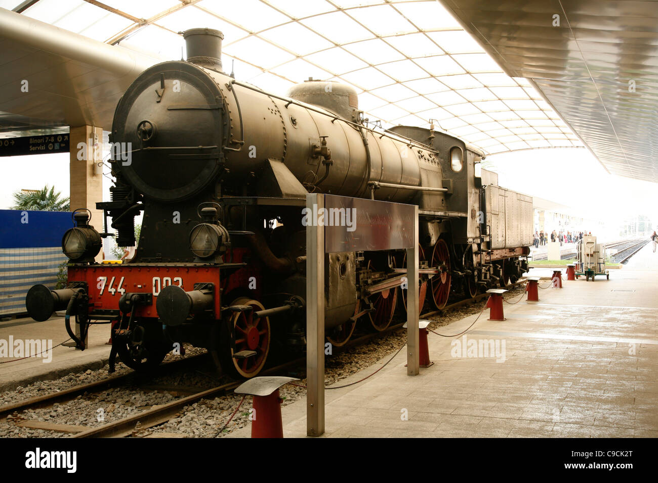 La stazione ferroviaria principale, Cagliari, Sardegna, Italia. Foto Stock