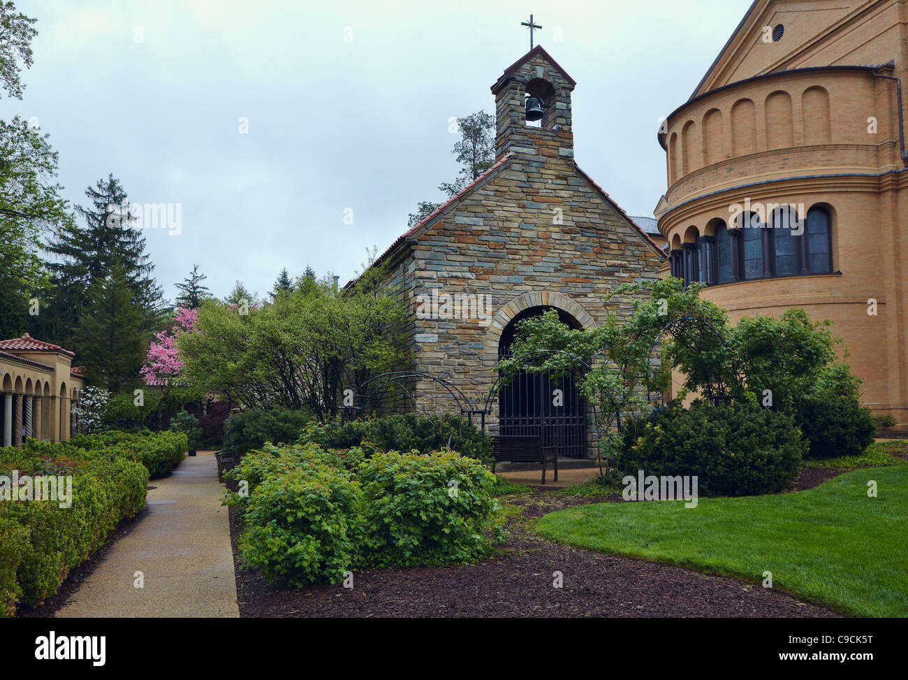 La Porziuncola cappella presso il monastero francescano, Washington, DC, Stati Uniti d'America. Foto Stock