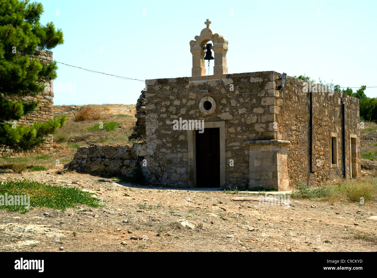 Chiesa ortodossa di Agia Ekaterini, veneziana forteza, Rethymnon, Creta, Grecia. Foto Stock