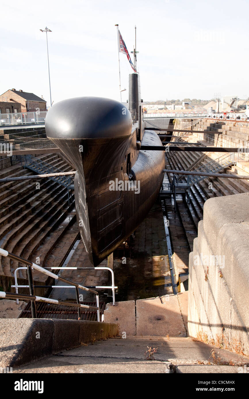 Sommergibile HM Ocelot all'Historic Dockyard Chatham Foto Stock