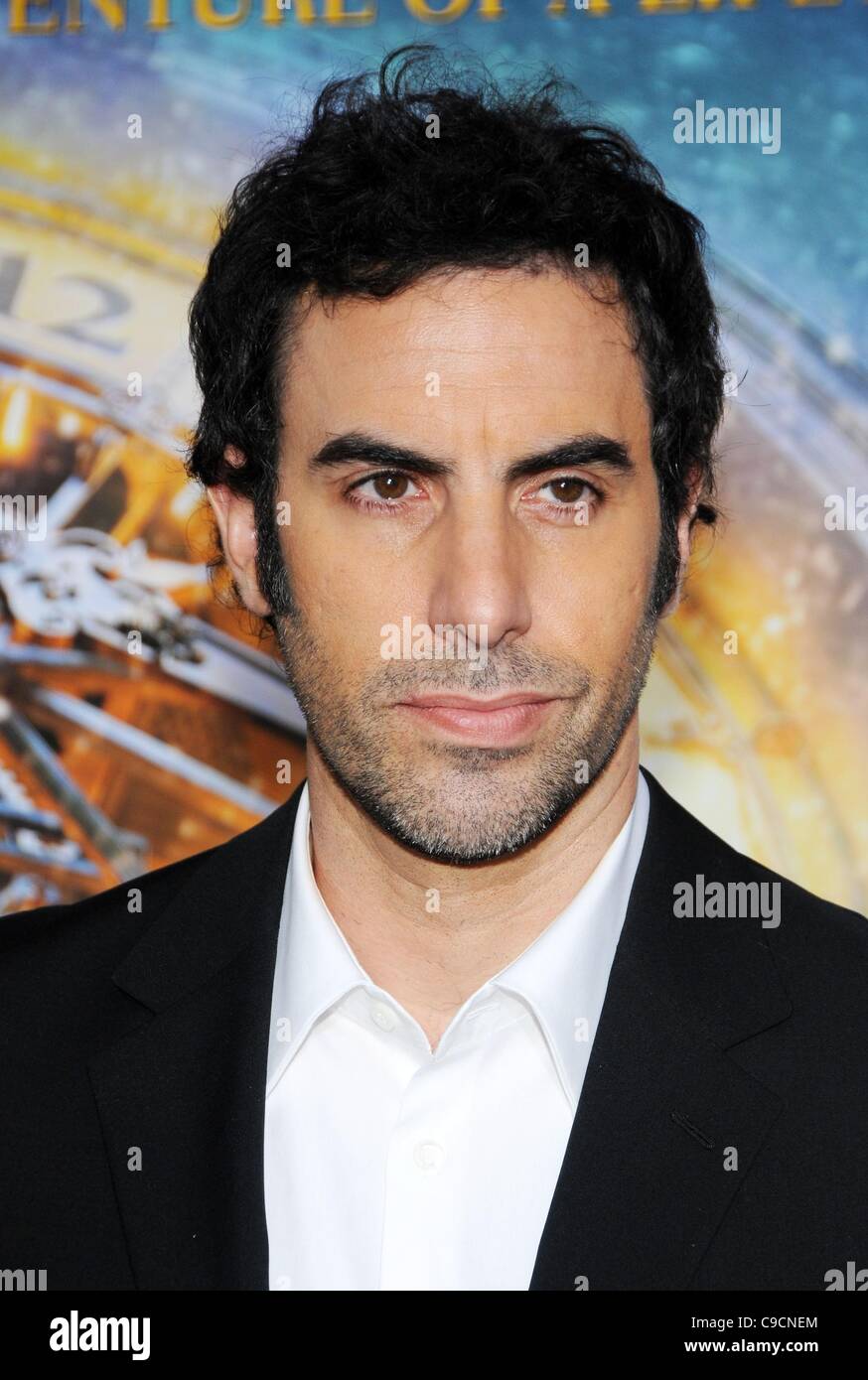 Sacha Baron Cohen presso gli arrivi per HUGO Premiere, il Teatro Ziegfeld, New York, NY Novembre 21, 2011. Foto di: Desiree Navarro/Everett Collection Foto Stock