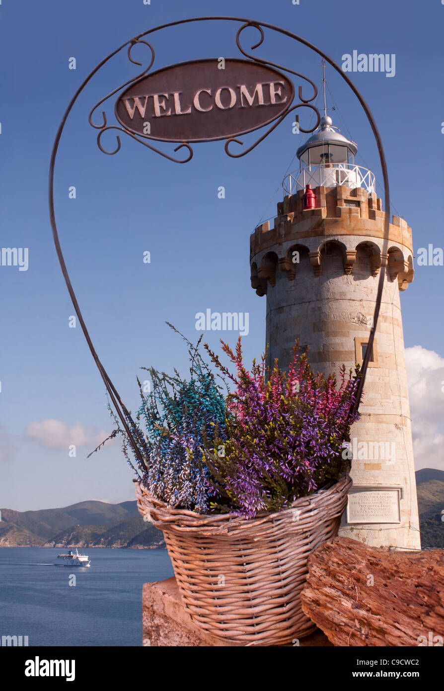 Concetto di benvenuto per l'industria del turismo. Foto Stock