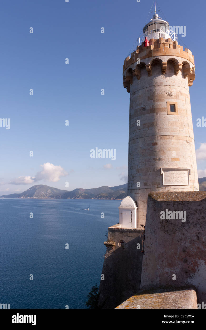 Faro di Portoferraio, Isola d'Elba Foto Stock