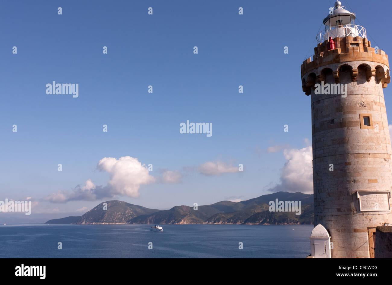 Il mare a Portoferraio, Isola d'Elba, Italia Foto Stock