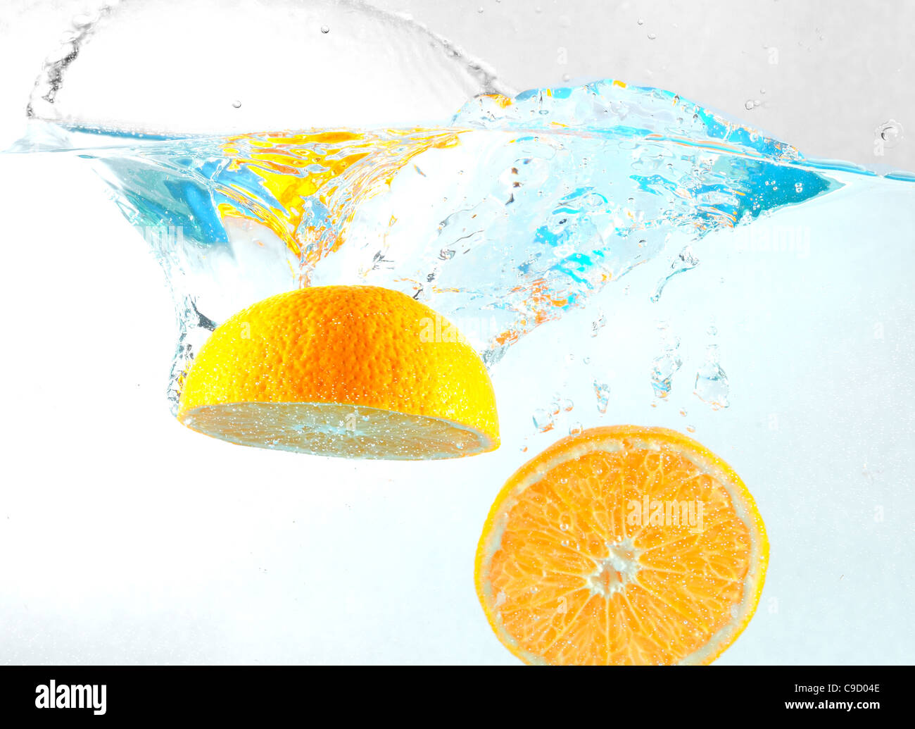 Orange cade in acqua Foto Stock