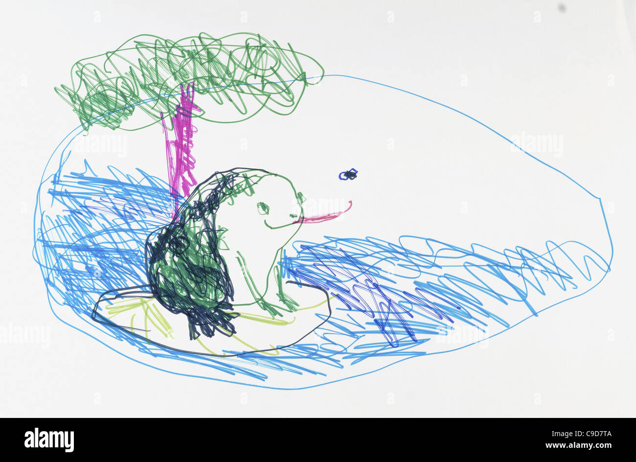 Rana Arte per bambini Foto Stock