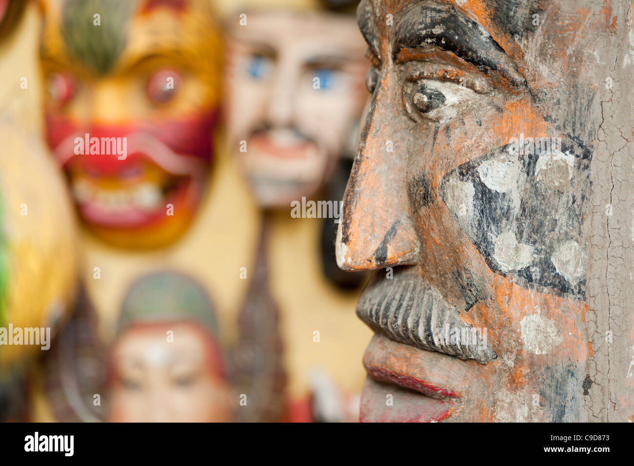 Messico Guanajuato, San Miguel De Allende, maschere tradizionali Foto Stock