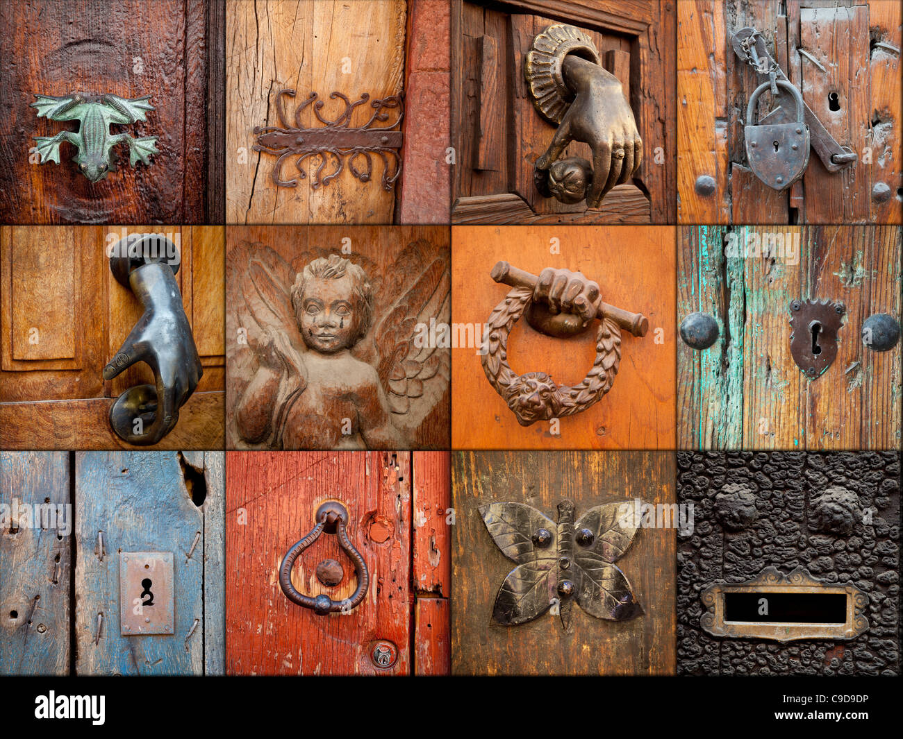 Messico Guanajuato, San Miguel De Allende, Collage di San Miguel De Allende immagini Foto Stock